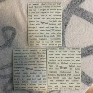 "The Office" Related Words Refrigerator Magnets 3 sheets